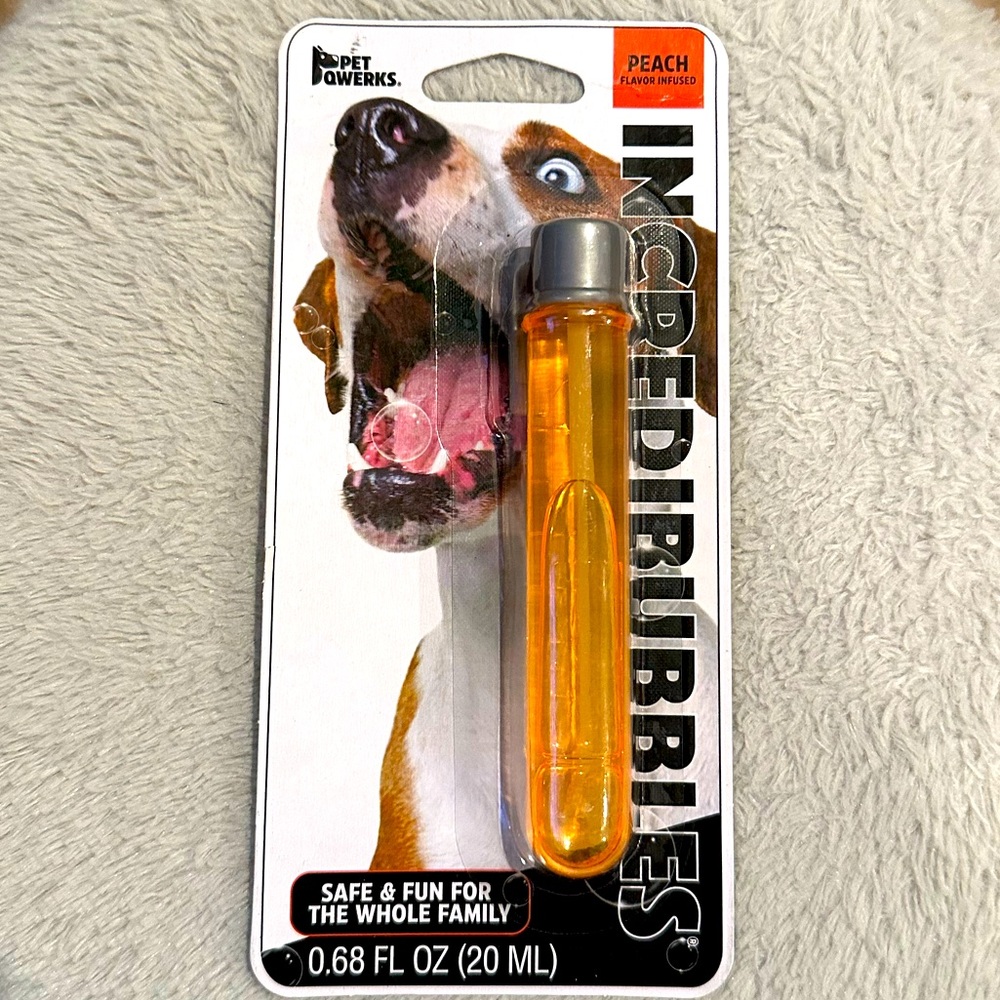 PETQWERKS Doggy Incredibubbles Peach Flavor